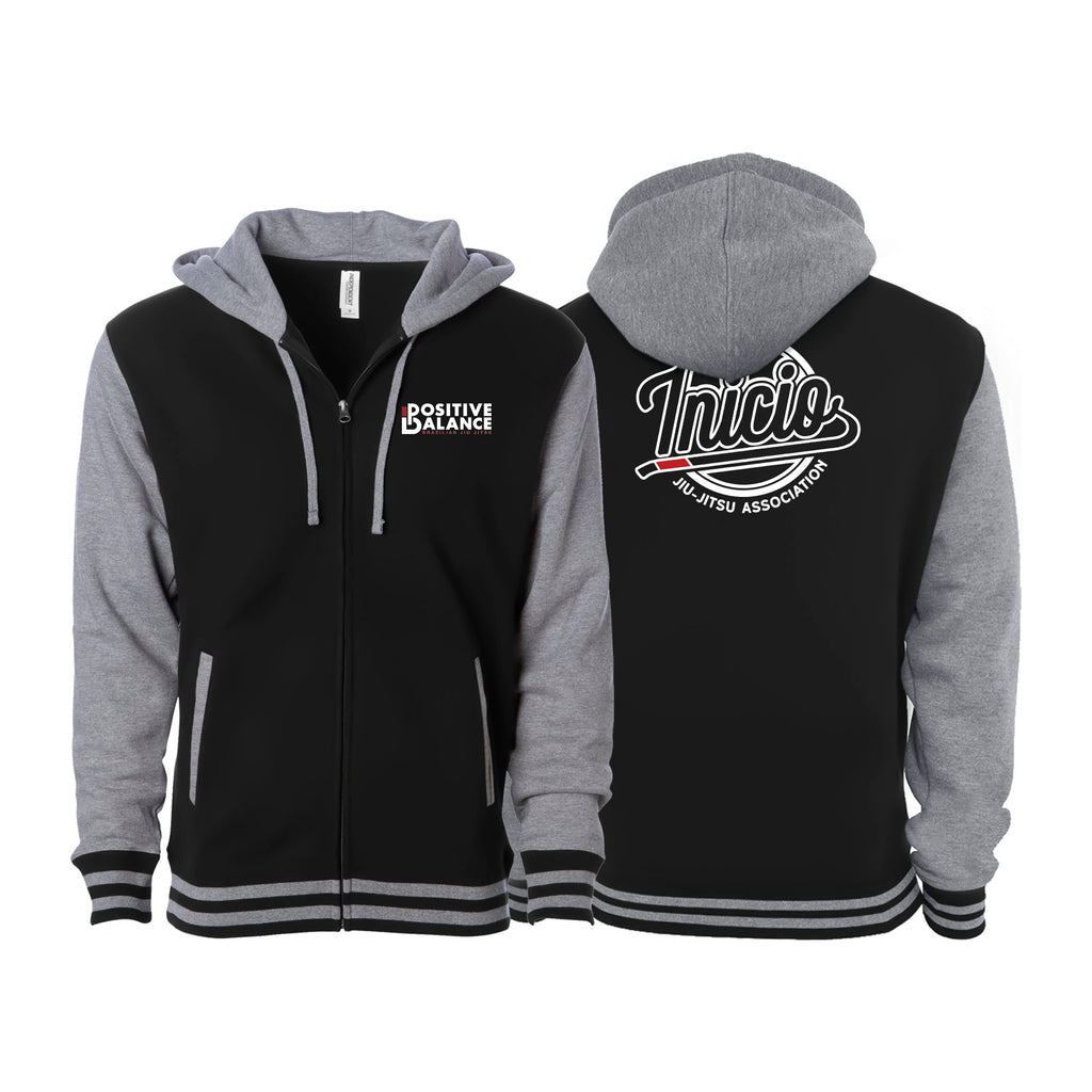 Positive Balance Jiu Jitsu Varsity Zip-Up Hoodies #8195 B
