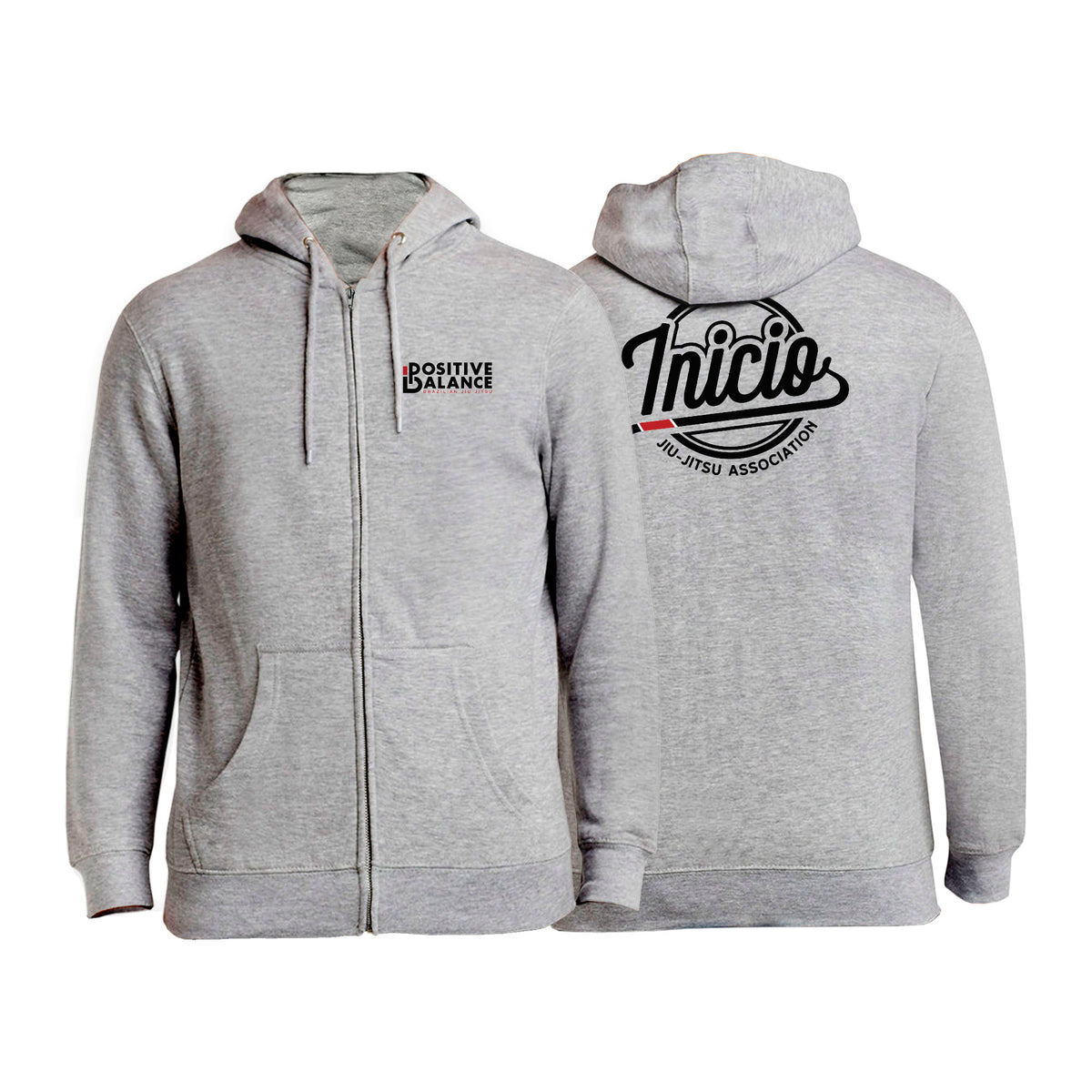 Positive Balance Jiu Jitsu Zip-Up Hoodies #8195 B
