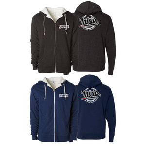 Positive Balance Jiu Jitsu Sherpa Lined Zip-Up Hoodie #8195 B