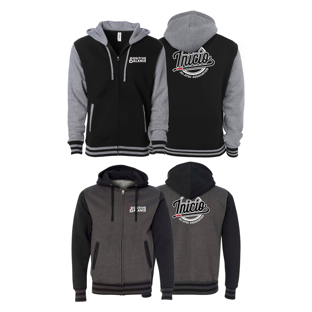 Positive Balance Jiu Jitsu Varsity Zip-Up Hoodies #8195 B
