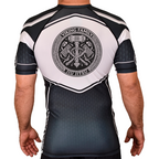 Viking Family BJJ Academy Rash Guards Black/White #8196 A