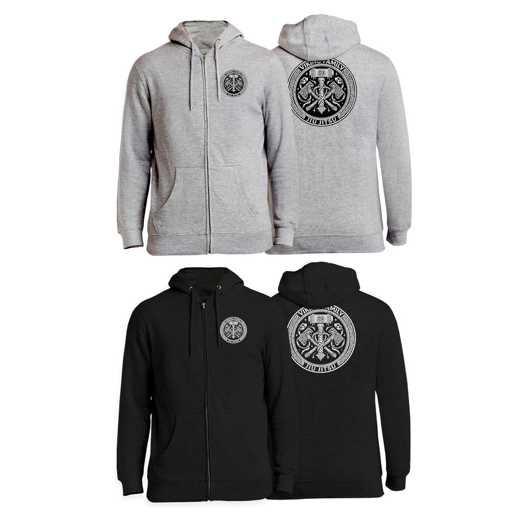 Viking Family BJJ Zip-Up Hoodies #8196 A