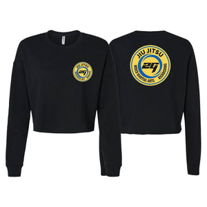 2nd Gear Brazilian Jiu Jitsu Women's Cropped Crewneck Sweatshirt #8197 A
