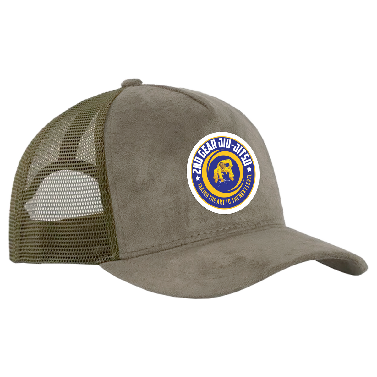 2nd Gear Brazilian Jiu Jitsu Suede Trucker Hat #8197 A
