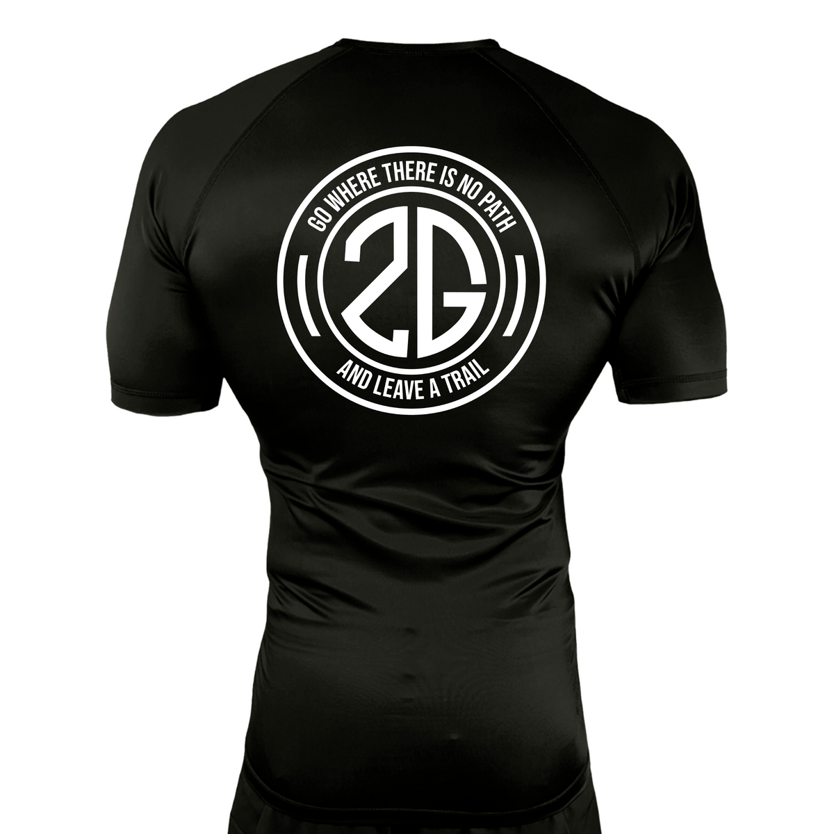 2nd Gear Brazilian Jiu Jitsu All Black Rash Guards Short Sleeves #8197 B