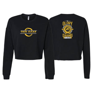 2nd Gear Brazilian Jiu Jitsu Women's Cropped Crewneck Sweatshirt #8197 B