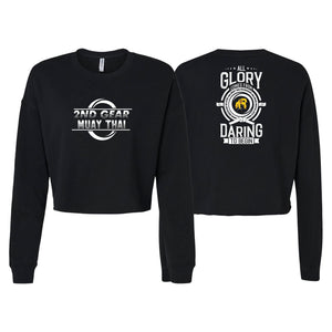 2nd Gear Brazilian Jiu Jitsu Women's Cropped Crewneck Sweatshirt #8197 E