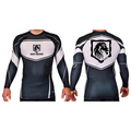 Gray Beard Academy Rash Guards Black/White #8198 A