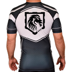 Gray Beard Academy Rash Guards Black/White #8198 A