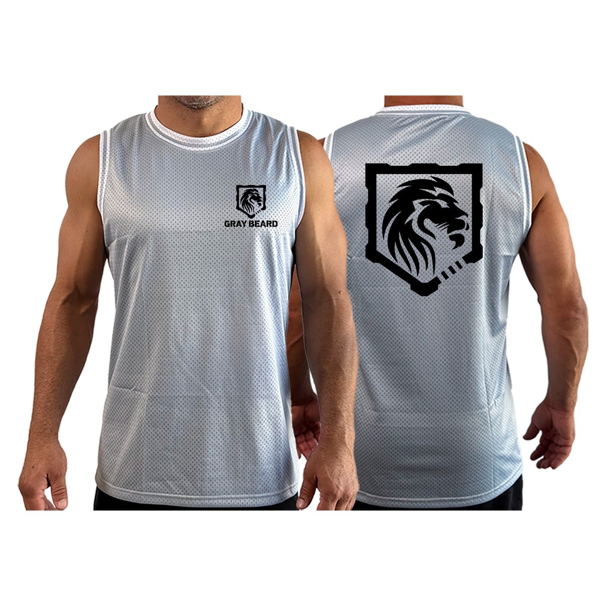 Gray Beard Basketball Jerseys #8198 A
