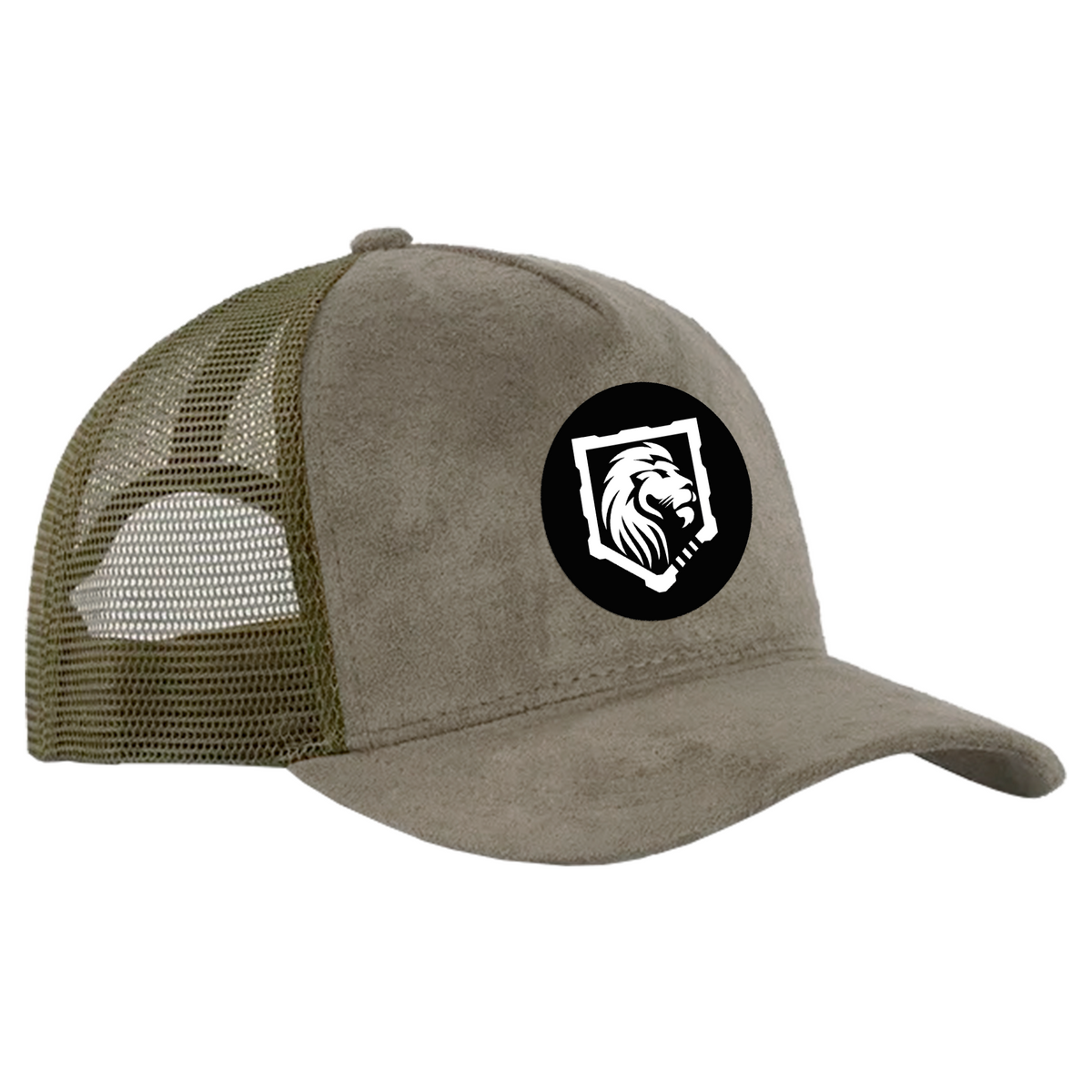 Gray Beard Suede Trucker Hat #8198 A