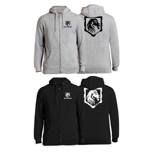 Gray Beard Zip-Up Hoodies #8198 A