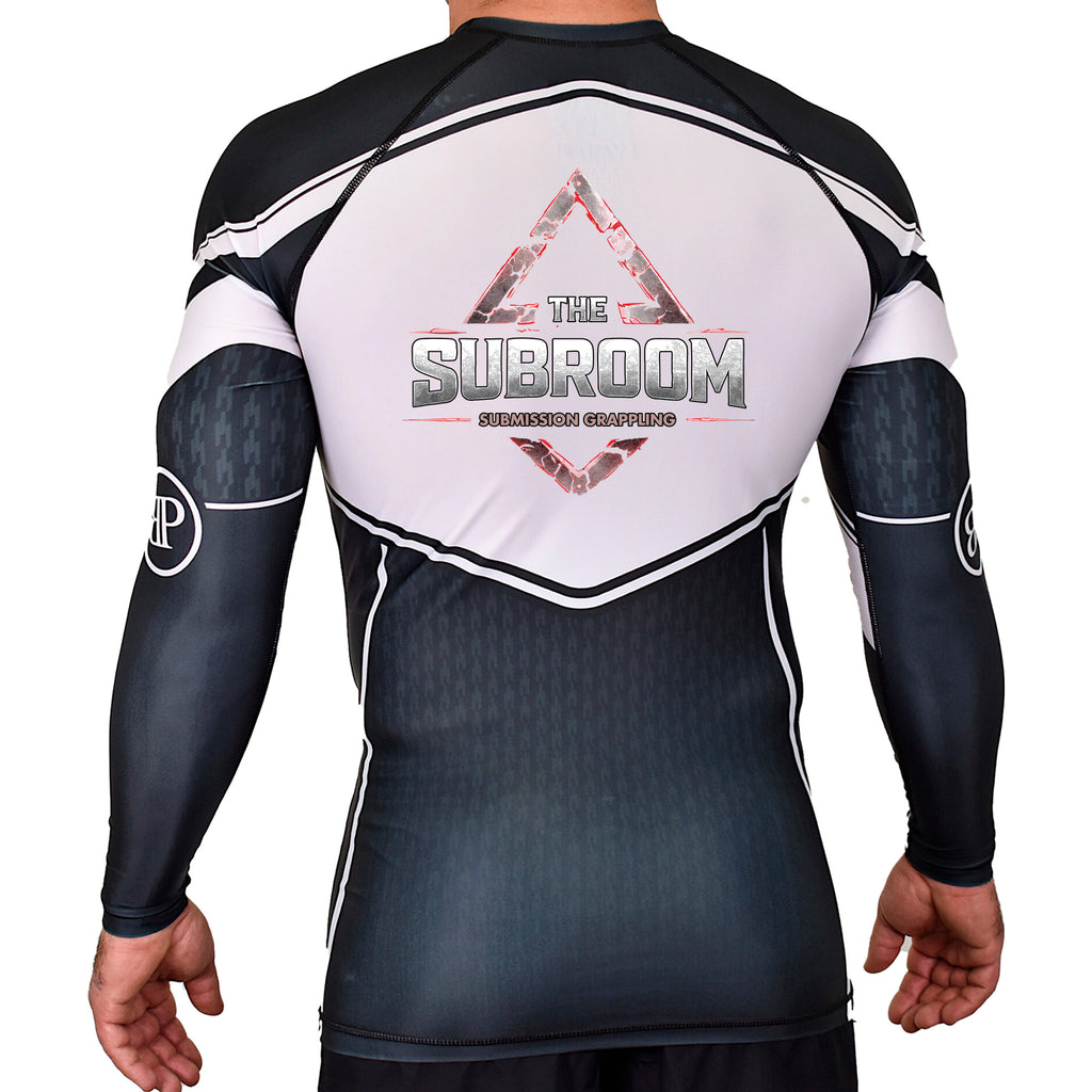 Subroom Academy Rash Guards Black/White #8199 A