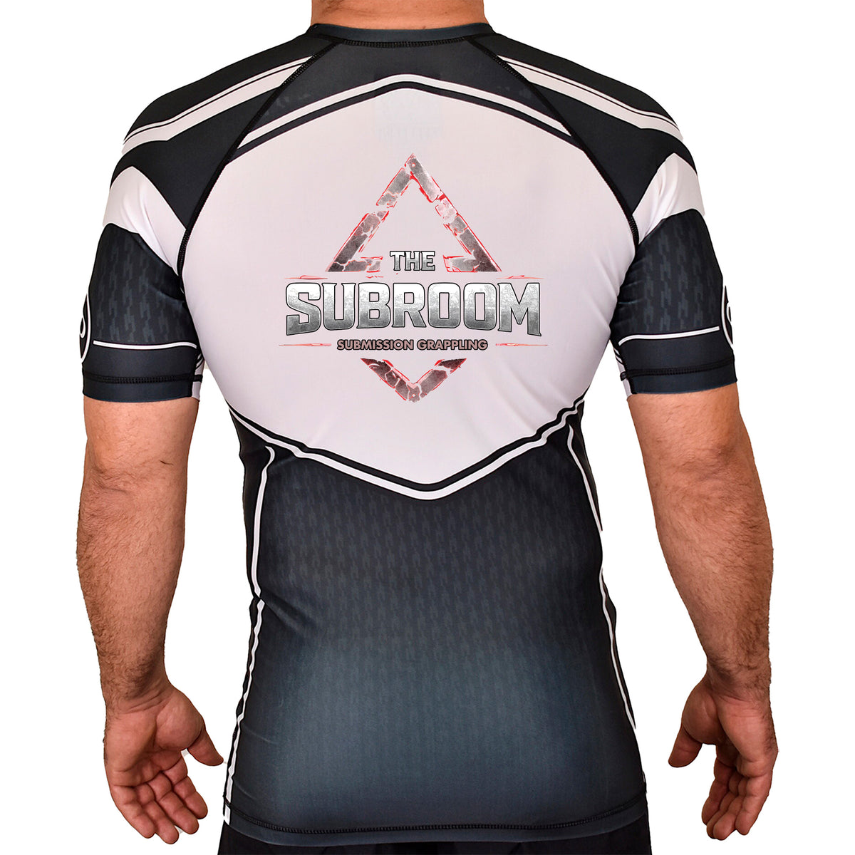 Subroom Academy Rash Guards Black/White #8199 A