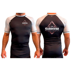 Subroom Academy All Black Ranked Short Sleeve Rash Guards #8199 A