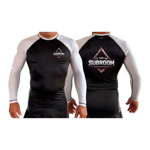 Subroom Academy All Black Ranked Long Sleeve Rash Guards #8199 A