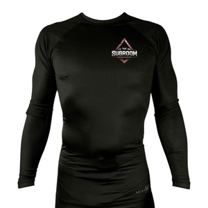 Subroom Academy All Black Rash Guards Long Sleeves #8199 A