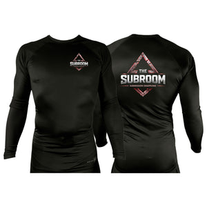 Subroom Academy All Black Rash Guards Long Sleeves #8199 A