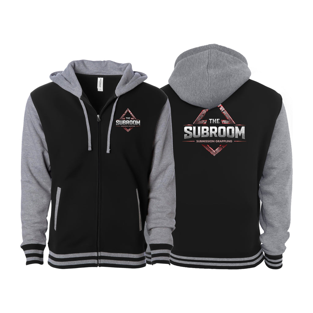 Subroom Academy Varsity Zip-Up Hoodies #8199 B