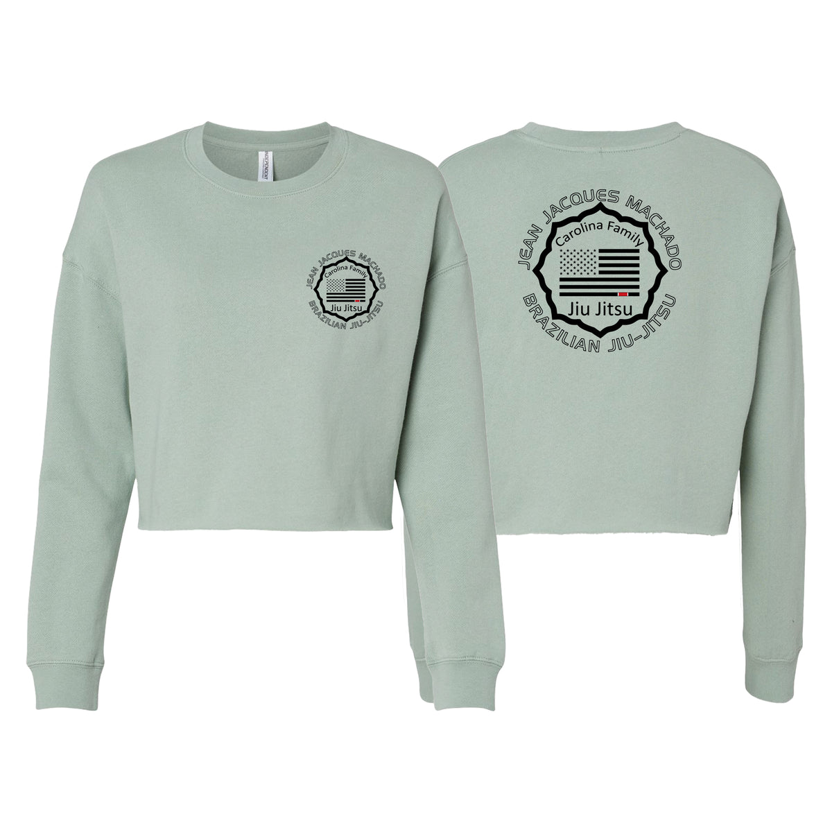 Carolina Family Jiu Jitsu Women's Cropped Crewneck Sweatshirt #8200 D