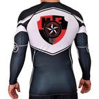 Independent MOAB Academy Rash Guards Black/White #8201 A