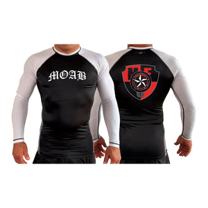 Independent MOAB All Black Ranked Long Sleeve Rash Guards #8201 A
