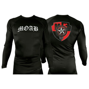 Independent MOAB All Black Rash Guards Long Sleeves #8201 A