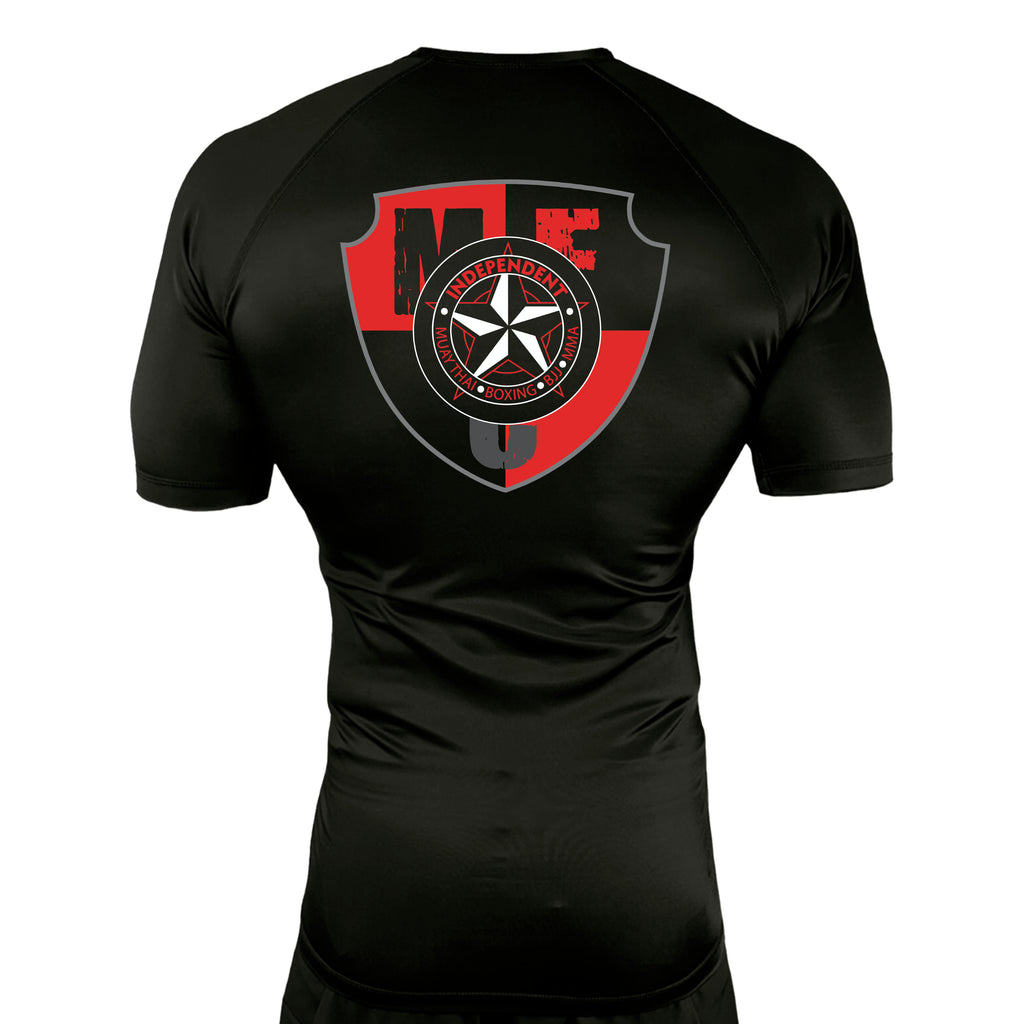 Independent MOAB All Black Rash Guards Short Sleeves #8201 A