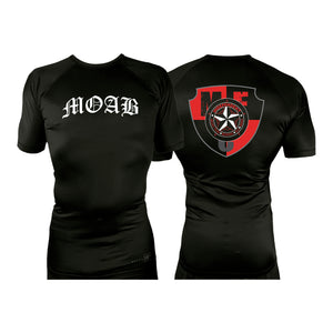 Independent MOAB All Black Rash Guards Short Sleeves #8201 A