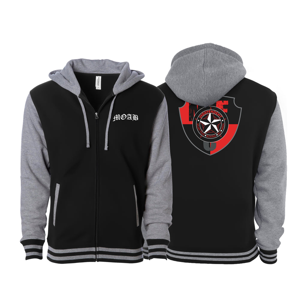 Independent MOAB Varsity Zip-Up Hoodies #8201 B