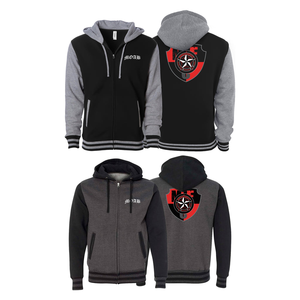 Independent MOAB Varsity Zip-Up Hoodies #8201 B