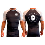 North Side BJJ All Black Ranked Short Sleeve Rash Guards #8202 A
