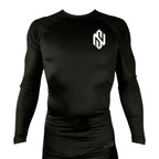 North Side BJJ All Black Rash Guards Long Sleeves #8202 A