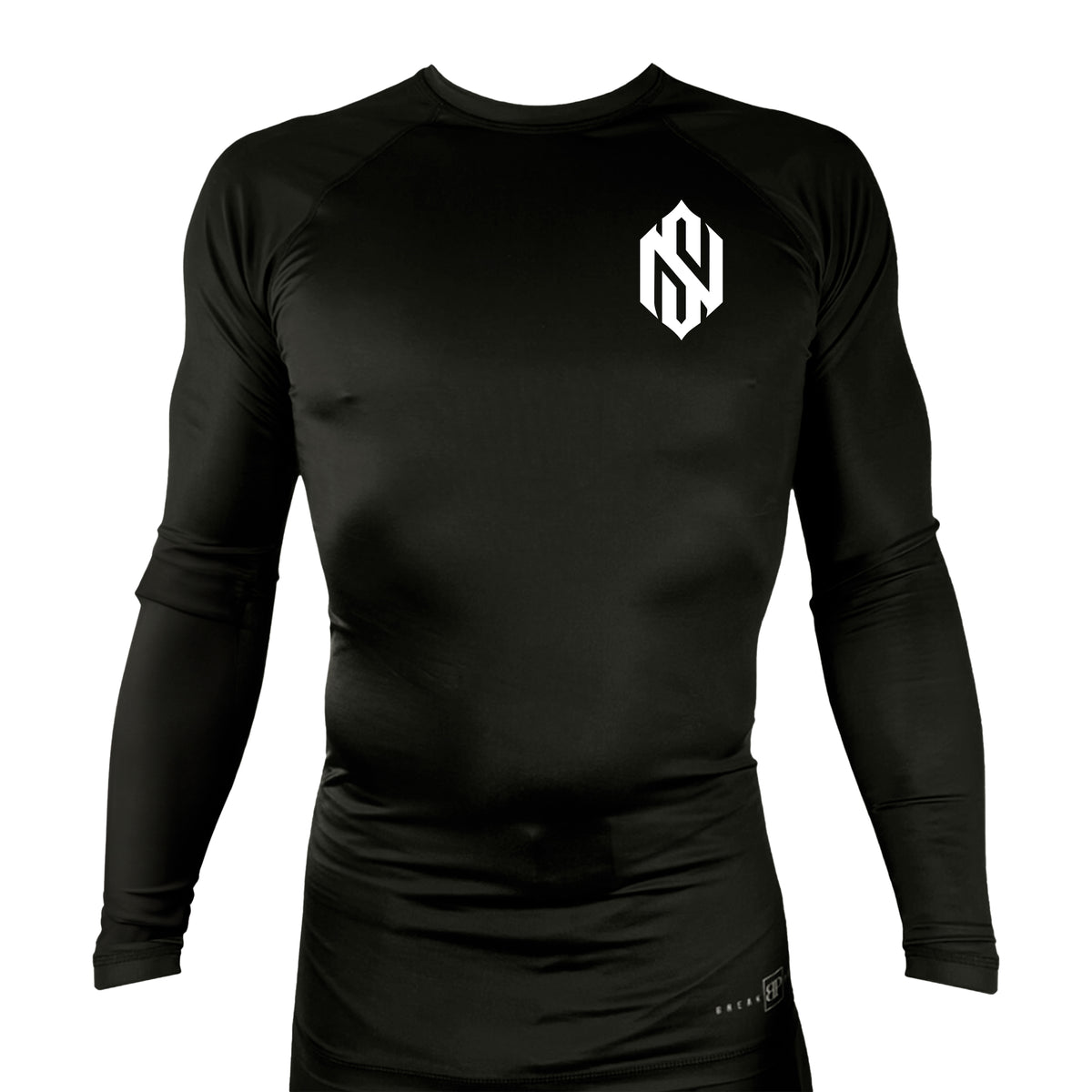 North Side BJJ All Black Rash Guards Long Sleeves #8202 A