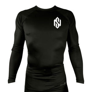 North Side BJJ All Black Rash Guards Long Sleeves #8202 A