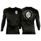 North Side BJJ All Black Rash Guards Long Sleeves #8202 A