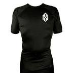 North Side BJJ All Black Rash Guards Short Sleeves #8202 A