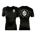North Side BJJ All Black Rash Guards Short Sleeves #8202 A