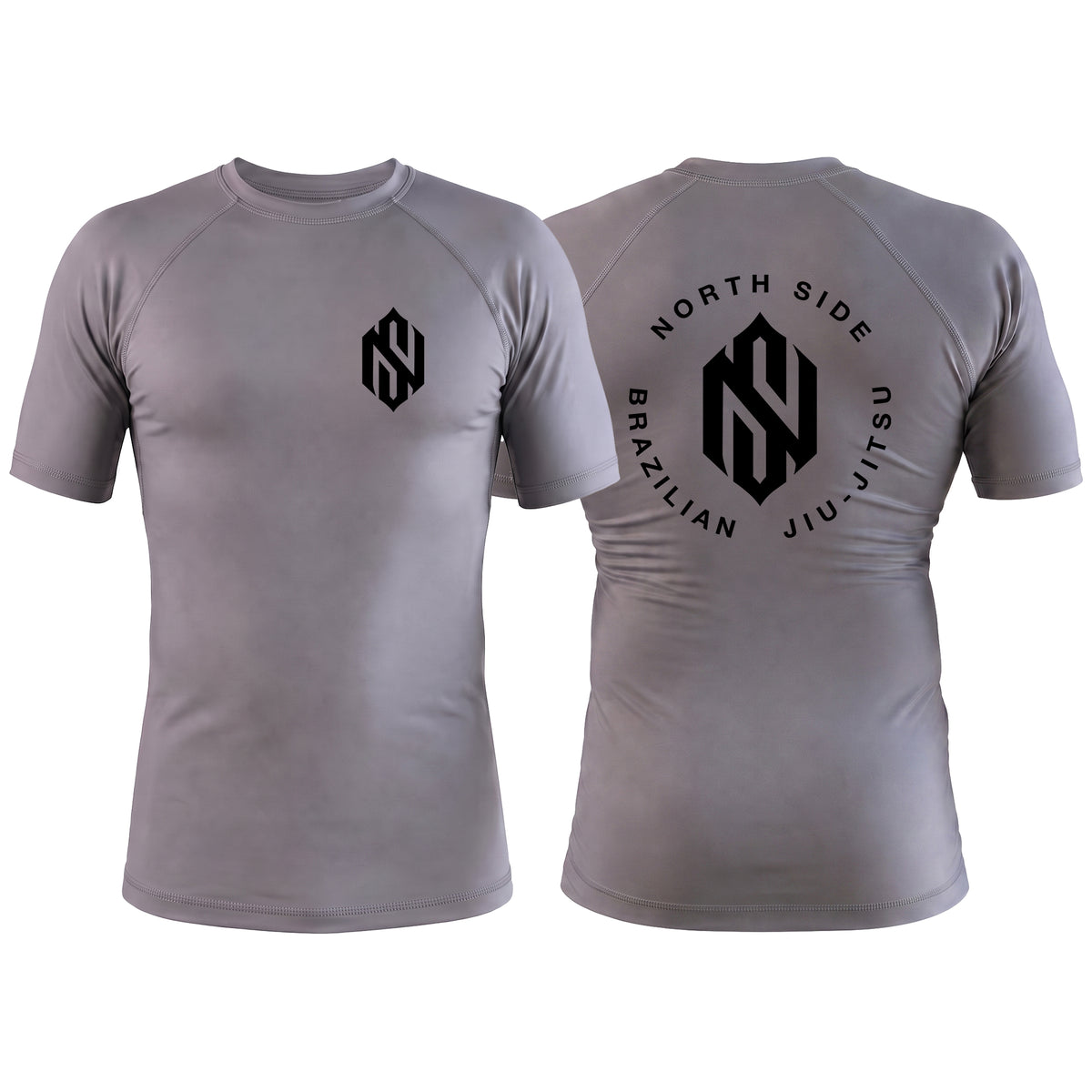 North Side BJJ Gray Rash Guards Short Sleeve #8202 A