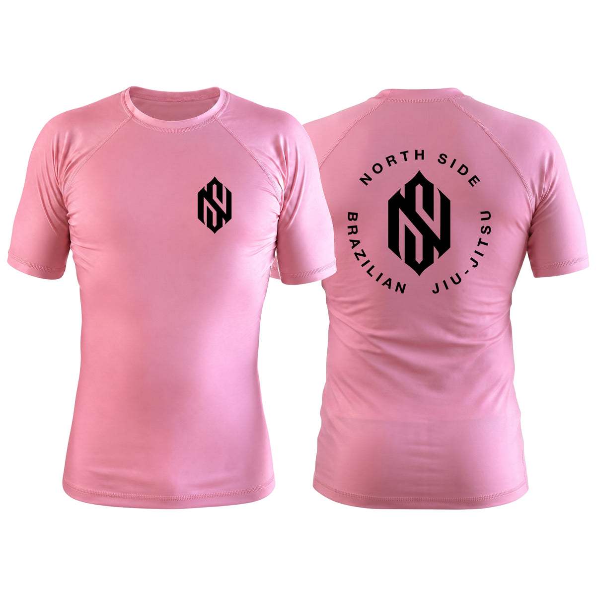 North Side BJJ Pink Rash Guards Short Sleeve #8202 A