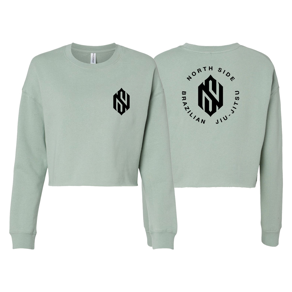 North Side BJJ Women's Cropped Crewneck Sweatshirt #8202 A