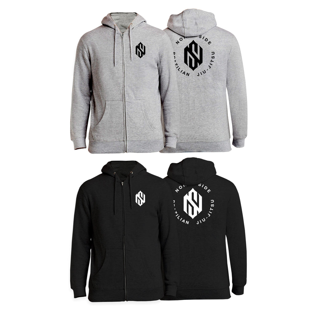 North Side BJJ Zip-Up Hoodies #8202 A
