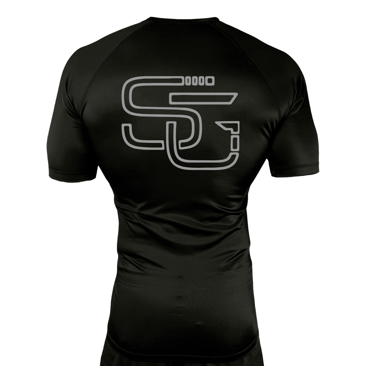 Second Grip Jiu Jitsu All Black Rash Guards Short Sleeves #8203 A
