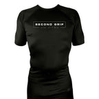 Second Grip Jiu Jitsu All Black Rash Guards Short Sleeves #8203 A