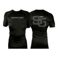 Second Grip Jiu Jitsu All Black Rash Guards Short Sleeves #8203 A