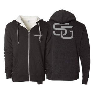 Second Grip Jiu Jitsu Sherpa Lined Zip-Up Hoodie #8203 B