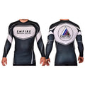 Empire BJJ Academy Rash Guards Black/White #8204 A