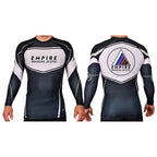 Empire BJJ Academy Rash Guards Black/White #8204 A