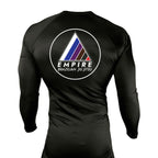 Empire BJJ All Black Rash Guards Long Sleeves #8204 A