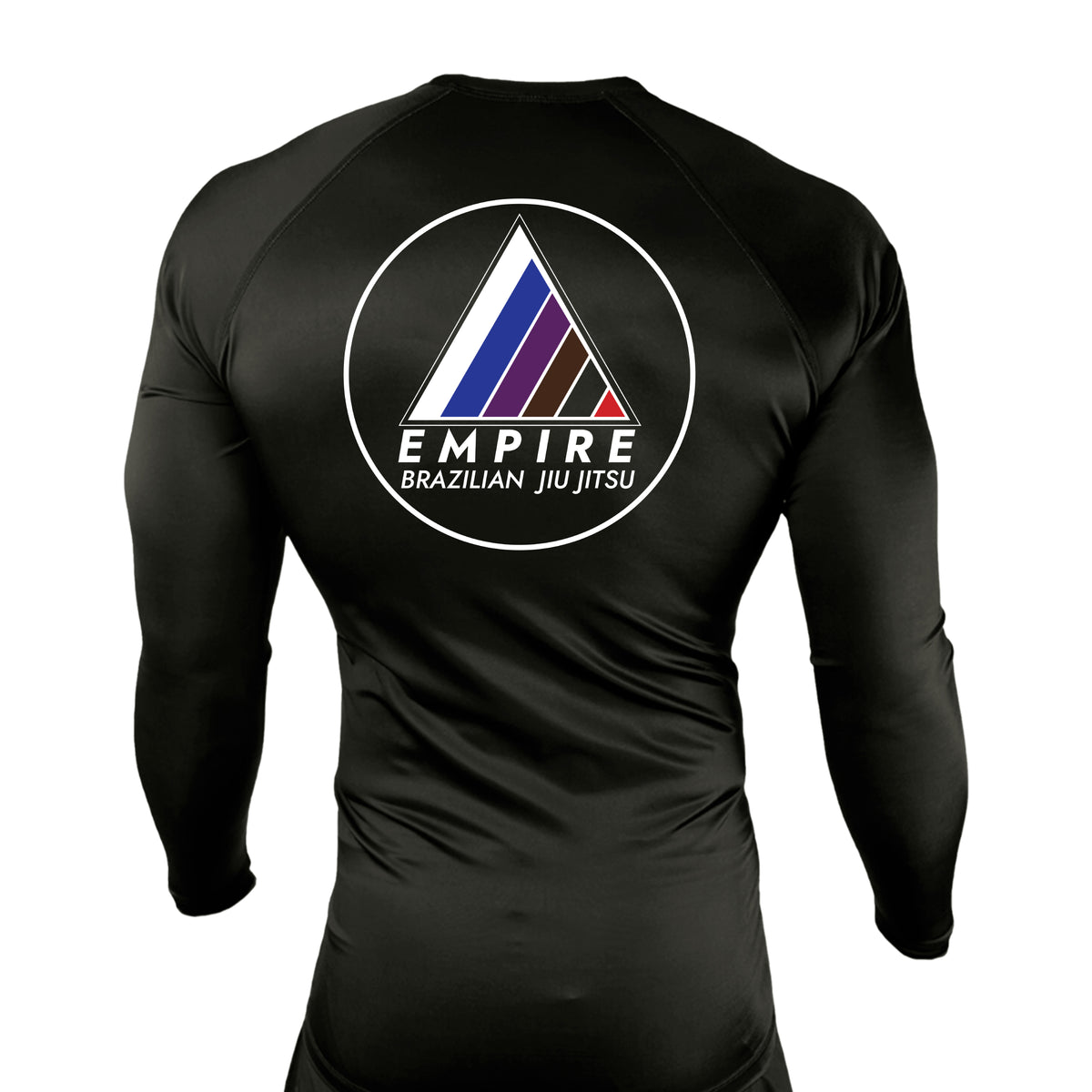 Empire BJJ All Black Rash Guards Long Sleeves #8204 A